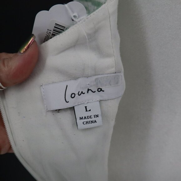 Louna Sweetheart Gingham Dress Womens L Green Coquette Cottagecore Clean‎ Girl - Picture 3 of 16